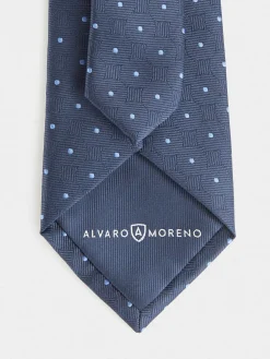 Corbatas|Corbatas-Alvaro Moreno CORBATA JACQUARD MF Azul Marino