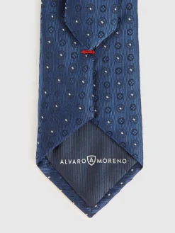 Corbatas|Corbatas-Alvaro Moreno CORBATA JACQUARD MF Azul Marino