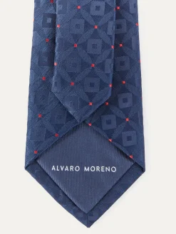 Corbatas|Corbatas-Alvaro Moreno CORBATA JACQUARD MF Azul Marino