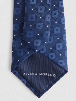 Corbatas|Corbatas-Alvaro Moreno CORBATA JACQUARD MF Azul Marino