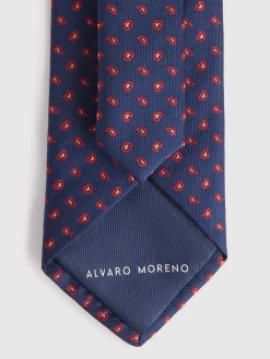 Corbatas|Corbatas-Alvaro Moreno CORBATA JACQUARD MF Azul Marino