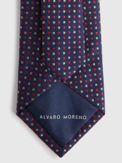 Corbatas|Corbatas-Alvaro Moreno CORBATA JACQUARD MF Azul Marino