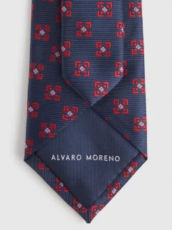 Corbatas|Corbatas-Alvaro Moreno CORBATA JACQUARD MF Azul Marino