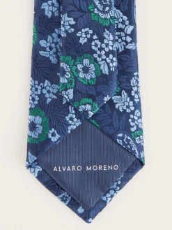 Corbatas|Corbatas-Alvaro Moreno CORBATA JACQUARD MF Azul Marino
