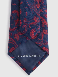 Corbatas|Corbatas-Alvaro Moreno CORBATA JACQUARD MF Azul Marino