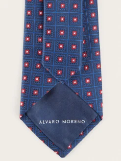 Corbatas|Corbatas-Alvaro Moreno CORBATA JACQUARD MF Azul Marino