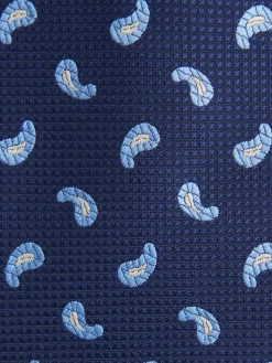Corbatas|Corbatas-Alvaro Moreno CORBATA JACQUARD MF Azul Marino