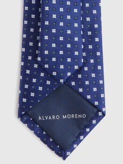 Corbatas|Corbatas-Alvaro Moreno CORBATA JACQUARD MF Azul Marino