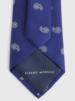 Corbatas|Corbatas-Alvaro Moreno CORBATA JACQUARD MF Azul Marino