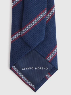Corbatas|Corbatas-Alvaro Moreno CORBATA JACQUARD MF Azul Marino