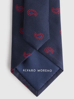 Corbatas|Corbatas-Alvaro Moreno CORBATA JACQUARD MF Azul Marino