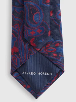 Corbatas|Corbatas-Alvaro Moreno CORBATA JACQUARD MF Azul Marino