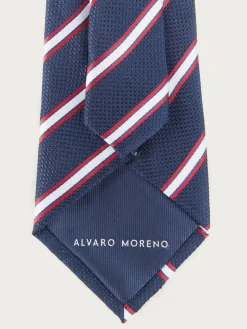 Corbatas|Corbatas-Alvaro Moreno CORBATA JACQUARD MF Azul Marino