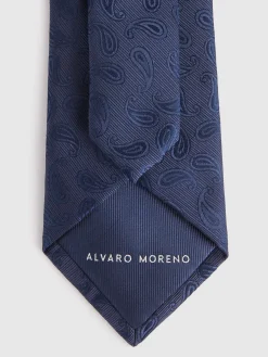 Corbatas|Corbatas-Alvaro Moreno CORBATA JACQUARD MF Azul Marino