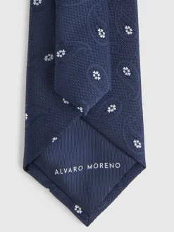 Corbatas|Corbatas-Alvaro Moreno CORBATA JACQUARD MF Azul Marino
