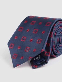 Corbatas|Corbatas-Alvaro Moreno CORBATA JACQUARD MF Azul Marino