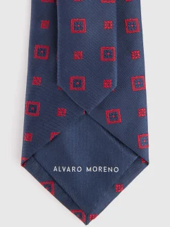 Corbatas|Corbatas-Alvaro Moreno CORBATA JACQUARD MF Azul Marino