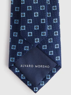 Corbatas|Corbatas-Alvaro Moreno CORBATA JACQUARD MF Azul Marino