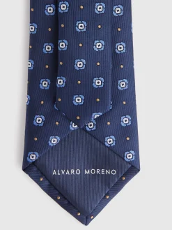 Corbatas|Corbatas-Alvaro Moreno CORBATA JACQUARD MF Azul Marino