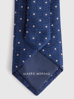 Corbatas|Corbatas-Alvaro Moreno CORBATA JACQUARD MF Azul Marino