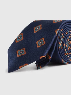 Corbatas|Corbatas-Alvaro Moreno CORBATA JACQUARD MF Azul Marino