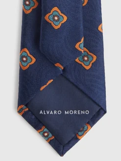 Corbatas|Corbatas-Alvaro Moreno CORBATA JACQUARD MF Azul Marino