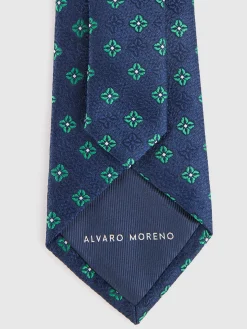 Corbatas|Corbatas-Alvaro Moreno CORBATA JACQUARD MF Azul Marino