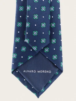 Corbatas|Corbatas-Alvaro Moreno CORBATA JACQUARD MF Azul Marino