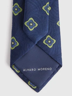Corbatas|Corbatas-Alvaro Moreno CORBATA JACQUARD MF Azul Marino