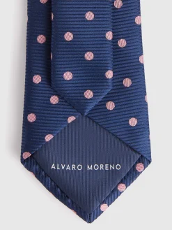 Corbatas|Corbatas-Alvaro Moreno CORBATA JACQUARD MF Azul Marino
