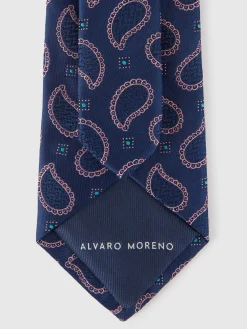 Corbatas|Corbatas-Alvaro Moreno CORBATA JACQUARD MF Azul Marino