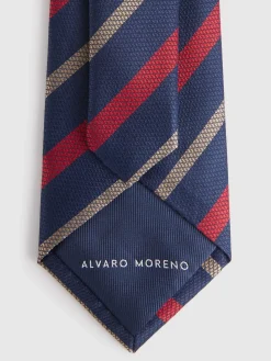 Corbatas|Corbatas-Alvaro Moreno CORBATA JACQUARD MF Azul Marino