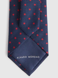 Corbatas|Corbatas-Alvaro Moreno CORBATA JACQUARD MF Azul Marino