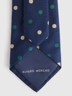 Corbatas|Corbatas-Alvaro Moreno CORBATA JACQUARD MF Azul Marino