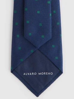 Corbatas|Corbatas-Alvaro Moreno CORBATA JACQUARD MF Azul Marino