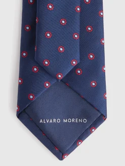 Corbatas|Corbatas-Alvaro Moreno CORBATA JACQUARD MF Azul Marino