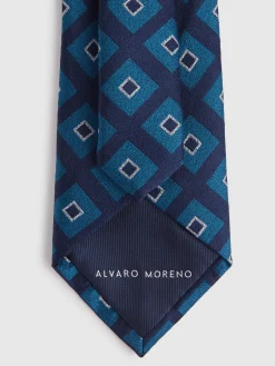 Corbatas|Corbatas-Alvaro Moreno CORBATA JACQUARD MF Azul Marino