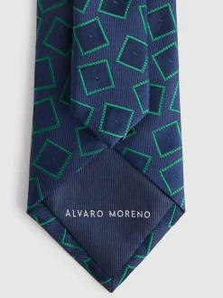 Corbatas|Corbatas-Alvaro Moreno CORBATA JACQUARD MF Azul Marino