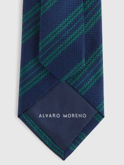 Corbatas|Corbatas-Alvaro Moreno CORBATA JACQUARD MF Azul Marino