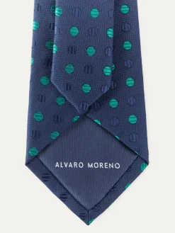 Corbatas|Corbatas-Alvaro Moreno CORBATA JACQUARD MF Azul Marino