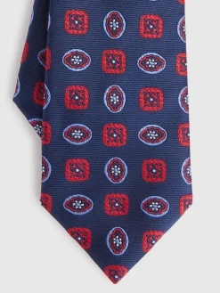 Corbatas|Corbatas-Alvaro Moreno CORBATA JACQUARD MF Azul Marino