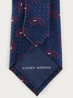 Corbatas|Corbatas-Alvaro Moreno CORBATA JACQUARD MF Azul Marino