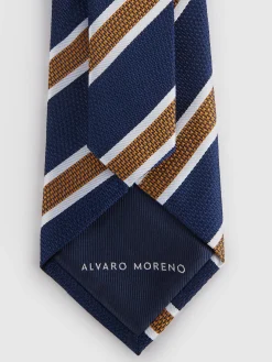 Corbatas|Corbatas-Alvaro Moreno CORBATA JACQUARD MF Azul Marino