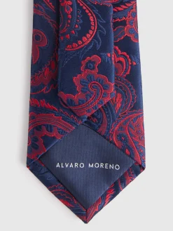 Corbatas|Corbatas-Alvaro Moreno CORBATA JACQUARD MF Burdeos