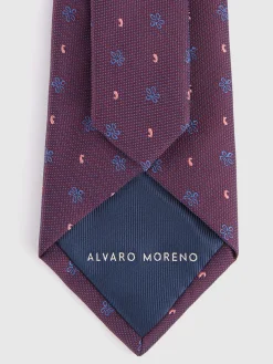 Corbatas|Corbatas-Alvaro Moreno CORBATA JACQUARD MF Burdeos