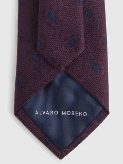 Corbatas|Corbatas-Alvaro Moreno CORBATA JACQUARD MF Burdeos