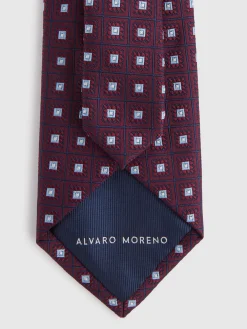 Corbatas|Corbatas-Alvaro Moreno CORBATA JACQUARD MF Burdeos