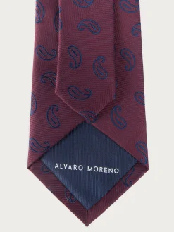 Corbatas|Corbatas-Alvaro Moreno CORBATA JACQUARD MF Burdeos