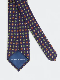 Corbatas|Corbatas-Alvaro Moreno CORBATA PRINTED Azul Marino