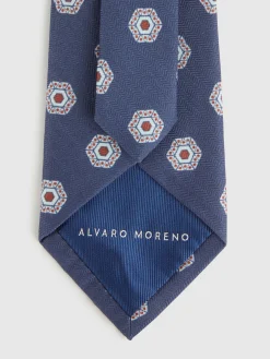Corbatas|Corbatas-Alvaro Moreno CORBATA PRINTED Azul Marino